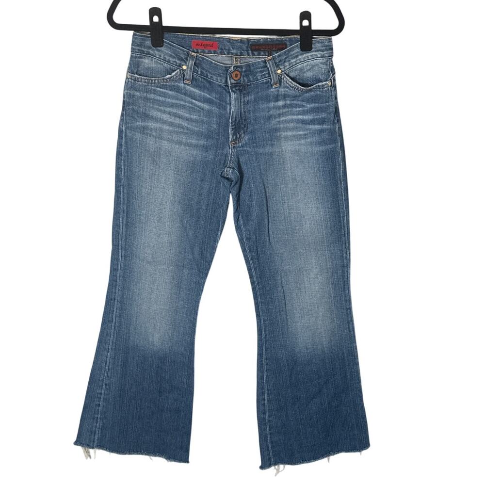 Adriano Goldschmied The Legend Flare Wide Leg Raw‎ Hem Jeans 90s Size Size 28